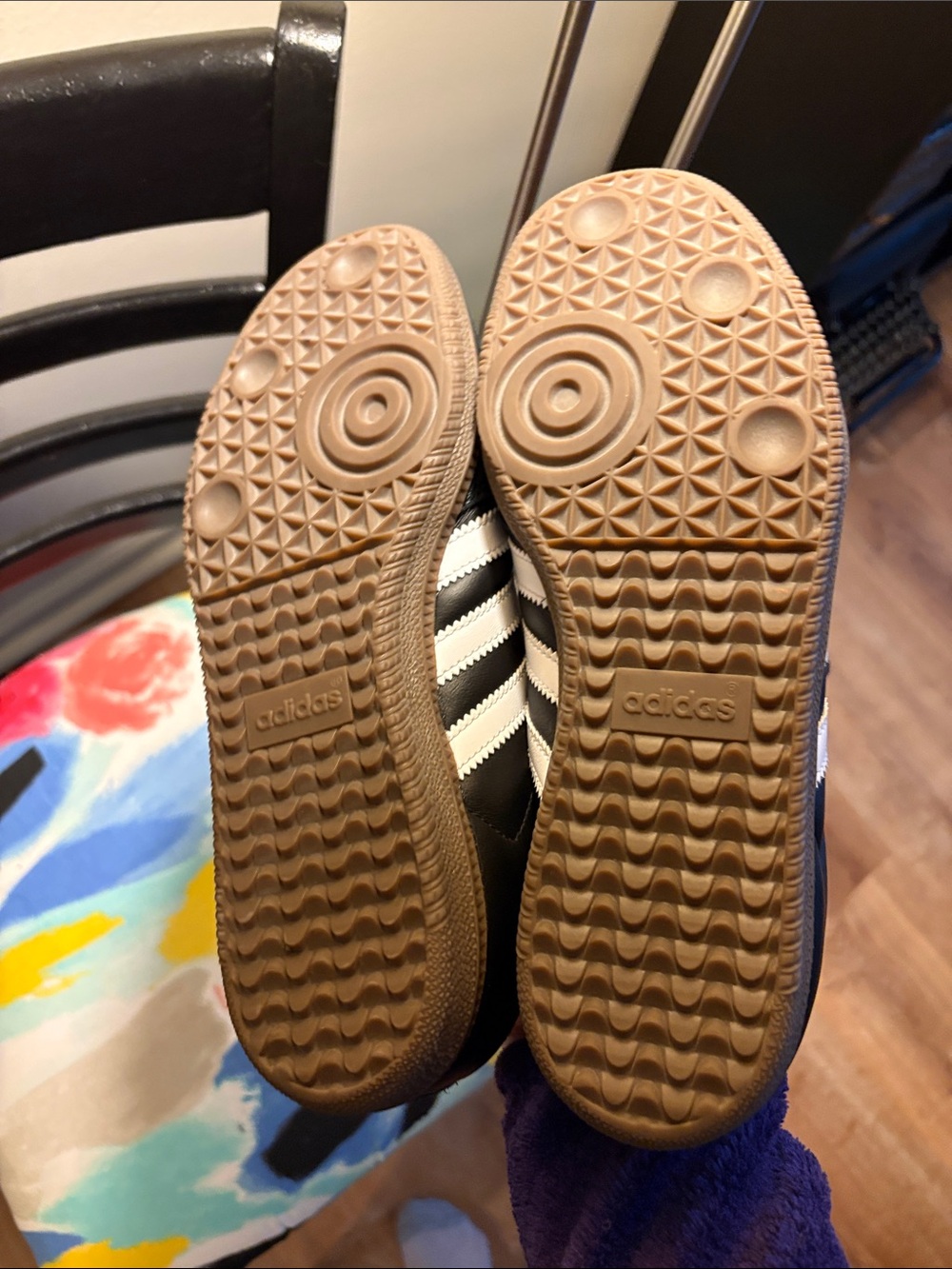 NWOT black Adidas Sambas - Picture 3 of 6
